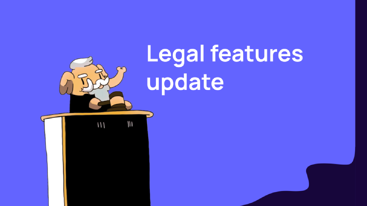 Updating Some Legal Features