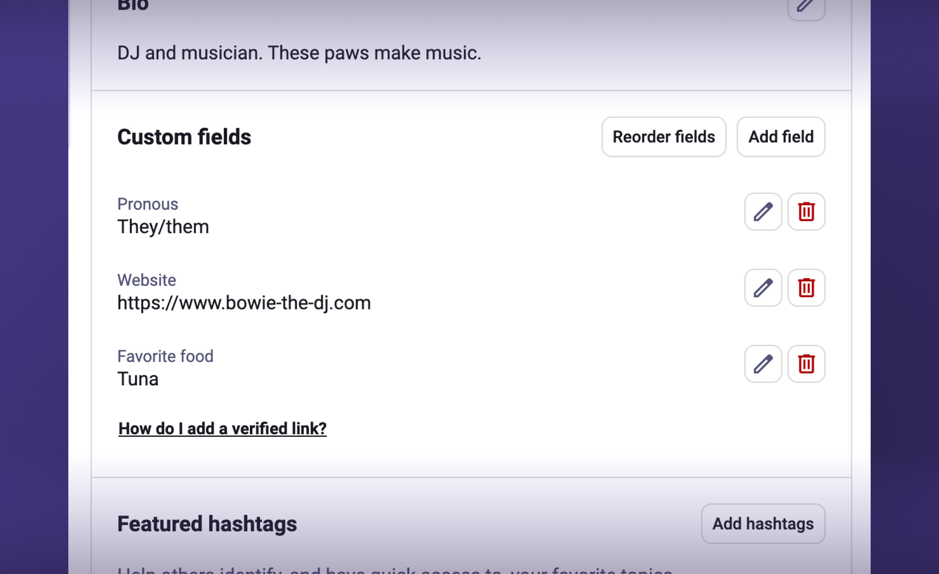 The new profile handle explainer