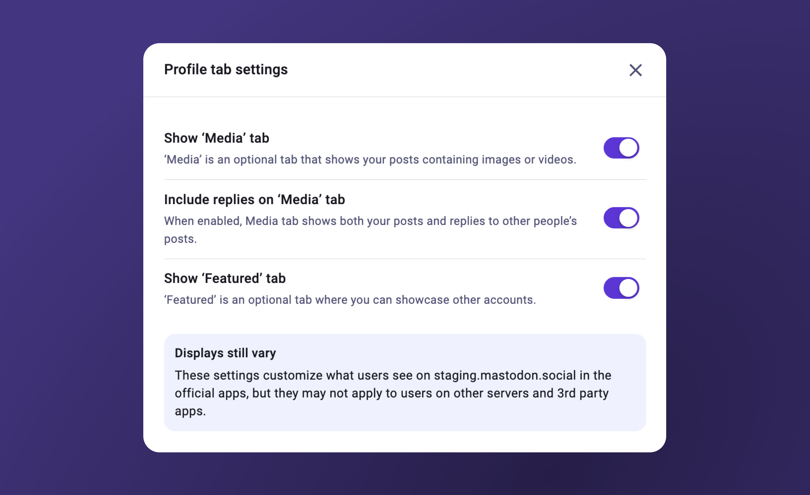 The new profile handle explainer
